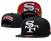 49ers Fresh Logo Black Adjustable Hat GS,baseball caps,new era cap wholesale,wholesale hats